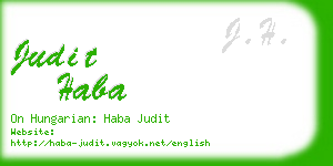 judit haba business card